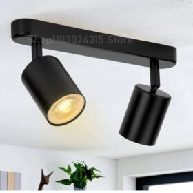 Black Twin Tube Spotlight