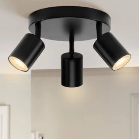 Black Three Tube Spotlight