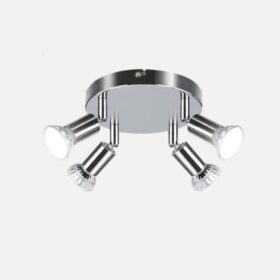 Four Tube Spotlights in Chrome Color