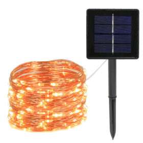 240 Light Solar Copper Wire Light String Warm White  (SF-0231)