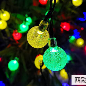 50 Lights Solar Bubble Ball Light String Color  (SF-0206)
