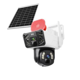 Double Lens Single Panel Solar Camera Grey 4G
