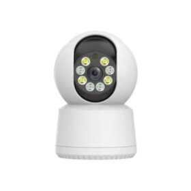 Dual Lens Indoor Camera White Wifi One Click Calling